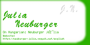 julia neuburger business card